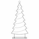 vidaXL Fém karácsonyfa állvánnyal Fekete 210 cm Acél