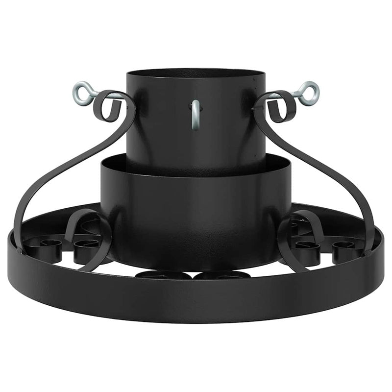 vidaXL Karácsonyfatalp Fekete 40 x 40 x 21 cm Acél