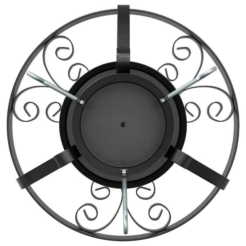 vidaXL Karácsonyfatalp Fekete 40 x 40 x 21 cm Acél