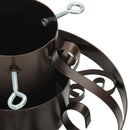 vidaXL Karácsonyfatalp Antik réz 40 x 40 x 20.5 cm Acél