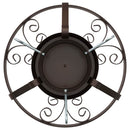 vidaXL Karácsonyfatalp Antik réz 40 x 40 x 20.5 cm Acél