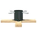 vidaXL Karácsonyfatalp 1.73 Zöld 50 x 50 x 16 cm Tömör fenyőfa