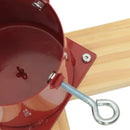 vidaXL Karácsonyfatalp 1.73 Piros 50 x 50 x 16 cm Tömör fenyőfa