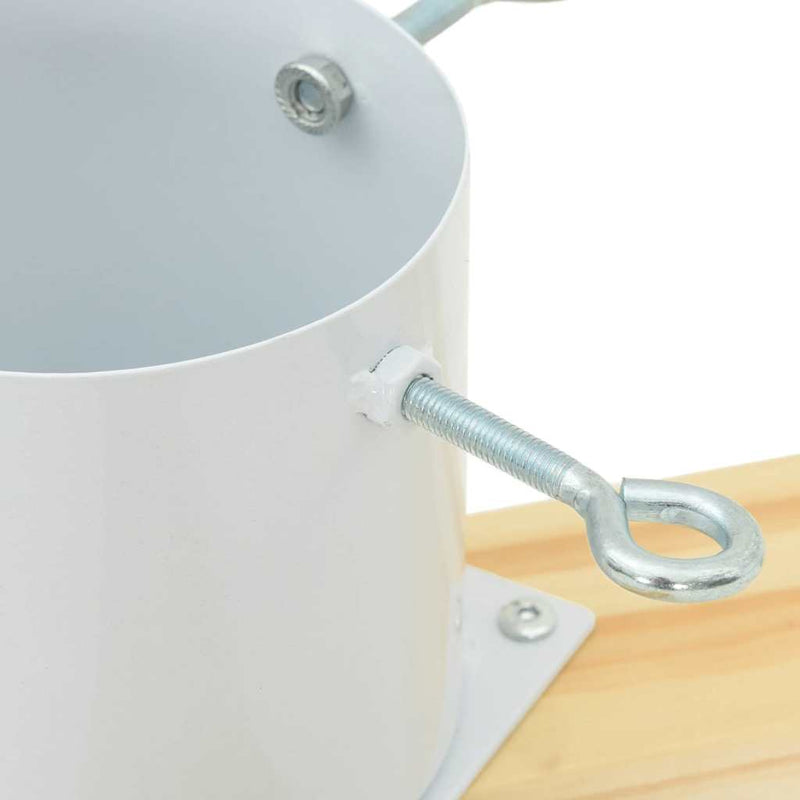 vidaXL Karácsonyfatalp 1.73 Fehér 50 x 50 x 16 cm Tömör fenyőfa