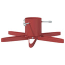 vidaXL Karácsonyfatalp 1.73 víztartállyal Piros 49 x 49 x 15,5 cm Acél