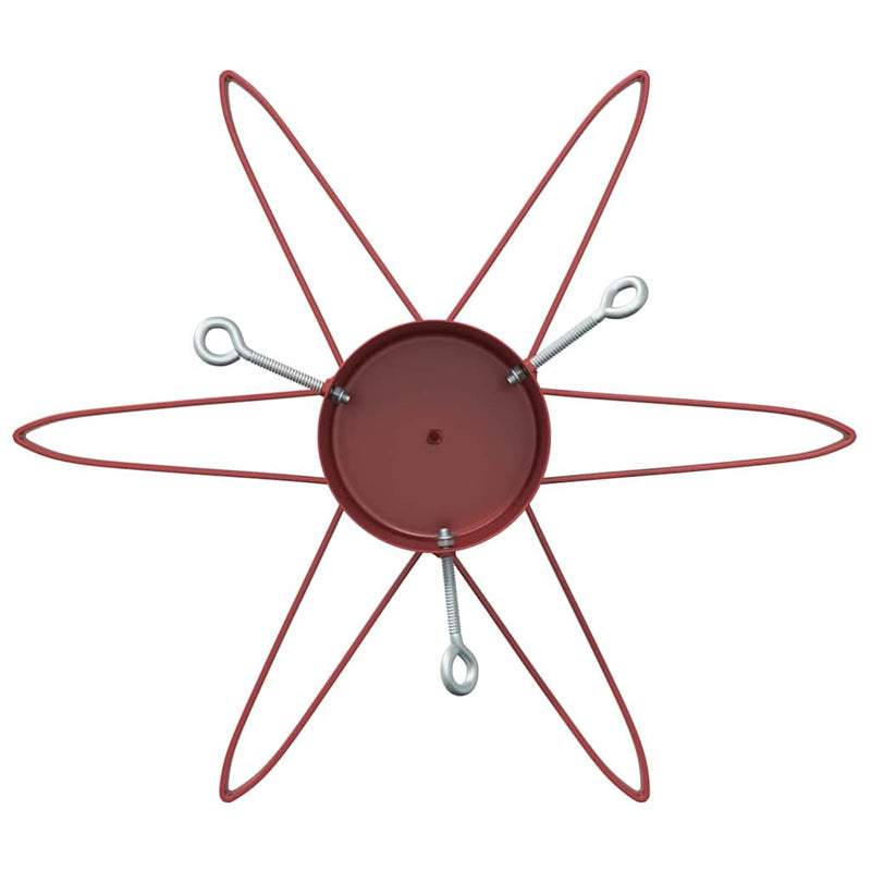 vidaXL Karácsonyfatalp 1.73 víztartállyal Piros 49 x 49 x 15,5 cm Acél