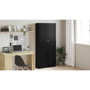 vidaXL Könyvespolc Fekete tölgy 82,5 x 30,5 x 185 cm Faanyag