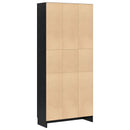 vidaXL Könyvespolc Fekete tölgy 82,5 x 30,5 x 185 cm Faanyag