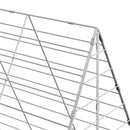 vidaXL Csirkeketrec 2 pcs Ezüst 600 x 100 x 210 cm Horganyzott acél