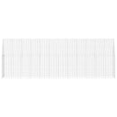 vidaXL Csirkeketrec 2 pcs Ezüst 600 x 100 x 210 cm Horganyzott acél