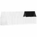 vidaXL Csirkeketrec 2 pcs Ezüst 600 x 100 x 210 cm Horganyzott acél