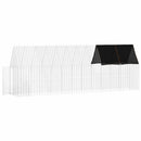 vidaXL Csirkeketrec 2 pcs Ezüst 600 x 100 x 210 cm Horganyzott acél