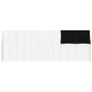 vidaXL Csirkeketrec 2 pcs Ezüst 600 x 100 x 210 cm Horganyzott acél