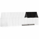 vidaXL Csirkeketrec 2 pcs Ezüst 600 x 100 x 210 cm Horganyzott acél
