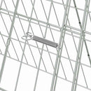 vidaXL Csirkeketrec Ezüst 110 x 55 x 55 cm Horganyzott acél