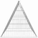 vidaXL Csirkeketrec Ezüst 215 x 55 x 55 cm Horganyzott acél