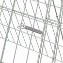 vidaXL Csirkeketrec Ezüst 650 x 55 x 55 cm Horganyzott acél