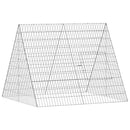 vidaXL Csirkeketrec Ezüst 110 x 100 x 85 cm Horganyzott acél