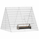 vidaXL Csirkeketrec Ezüst 110 x 100 x 85 cm Horganyzott acél