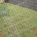 vidaXL Csirkeketrec Ezüst 215 x 100 x 85 cm Horganyzott acél