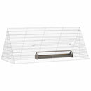 vidaXL Csirkeketrec Ezüst 215 x 100 x 85 cm Horganyzott acél