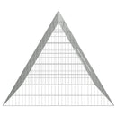vidaXL Csirkeketrec Ezüst 215 x 100 x 85 cm Horganyzott acél