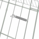 vidaXL Csirkeketrec Ezüst 650 x 100 x 85 cm Horganyzott acél