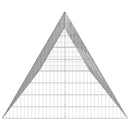 vidaXL Csirkeketrec Ezüst 650 x 100 x 85 cm Horganyzott acél