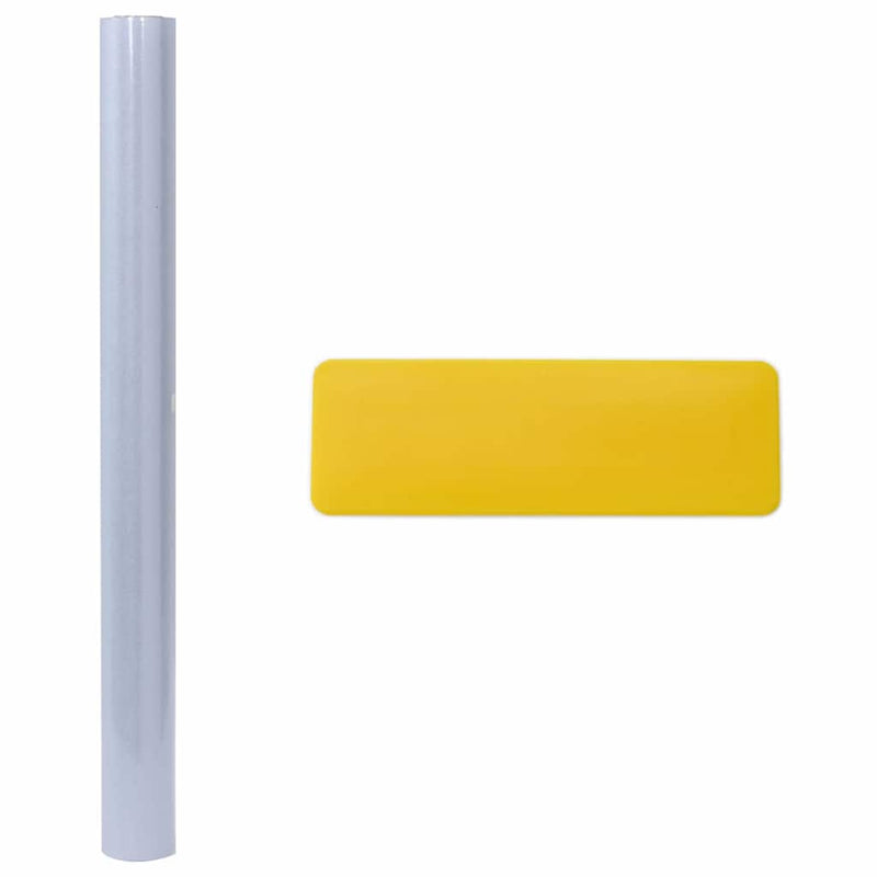 vidaXL Statikus Ablakfólia Matt szürke 60 x 500 cm PVC