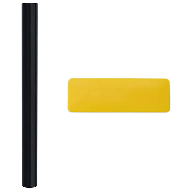 vidaXL Statikus Ablakfólia Fekete 90 x 500 cm PVC