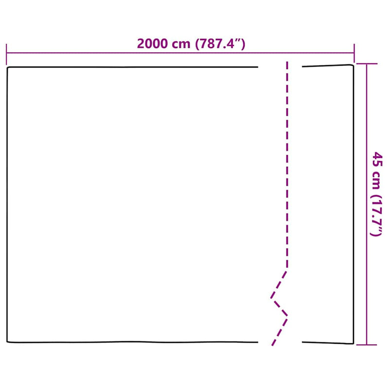vidaXL Napelem film Ezüst 45 x 2000 cm PVC