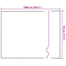 vidaXL Öntapadó Ablakfólia Matt szürke 45 x 1000 cm PVC