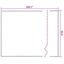 vidaXL Öntapadó Ablakfólia Matt csíkok 90 x 1000 cm PVC
