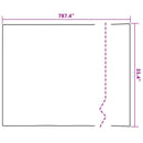 vidaXL Öntapadó Ablakfólia Matt csíkok 90 x 2000 cm PVC