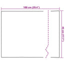 vidaXL Öntapadós Tükörfilm 45 x 100 cm 2 db Ezüst PET