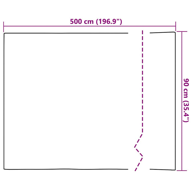 vidaXL Tükörfólia Ezüst 90 x 500 cm PET