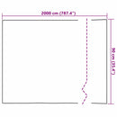 vidaXL Tükörfólia Ezüst 90 x 2000 cm PET