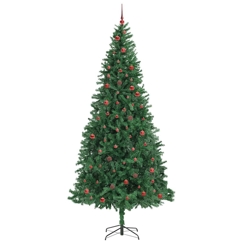 vidaXL Mű karácsonyfa 300 LED-del Zöld 300 cm PVC, Fém és Műanyag