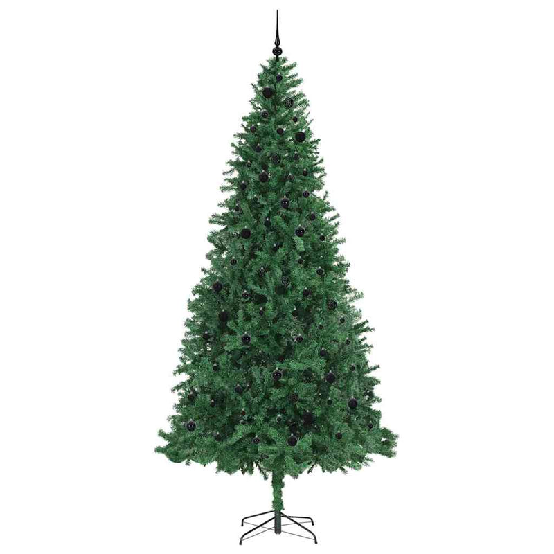 vidaXL Mű karácsonyfa 300 LED-del Zöld 300 cm PVC, Fém és Műanyag