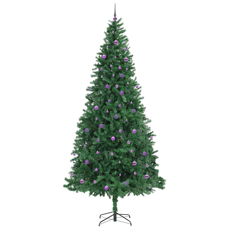 vidaXL Mű karácsonyfa 300 LED-del Zöld 300 cm PVC, Fém és Műanyag