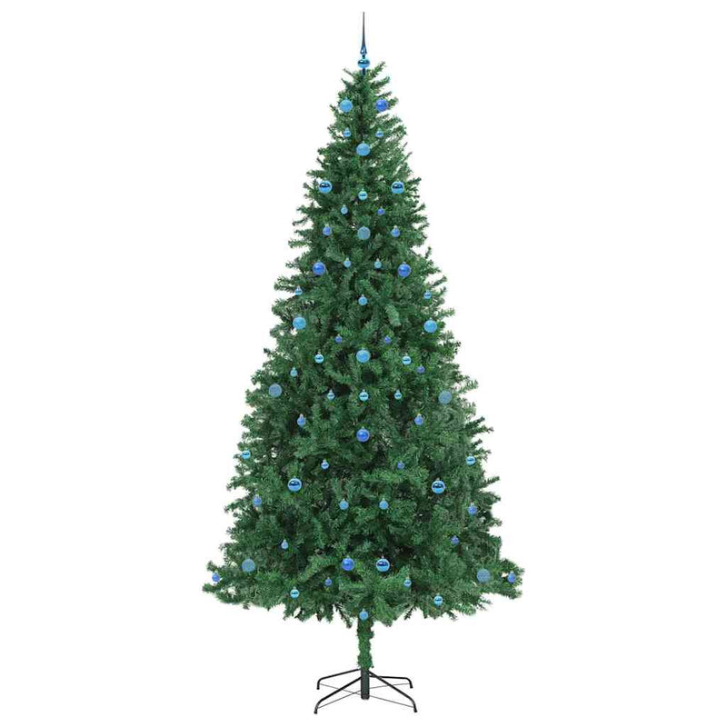 vidaXL Mű karácsonyfa 300 LED-del Zöld 300 cm PVC, Fém és Műanyag