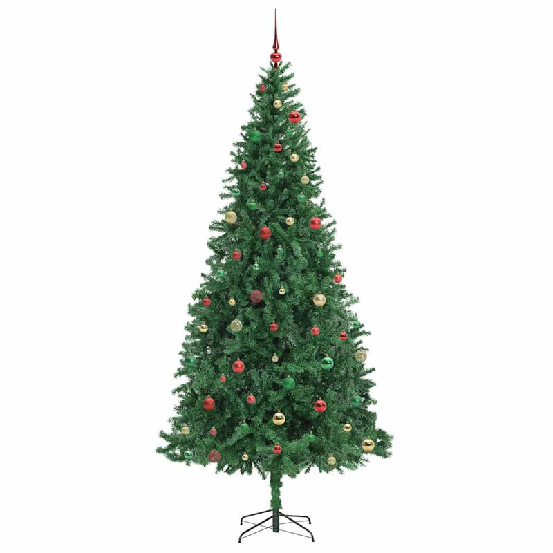 vidaXL Mű karácsonyfa 300 LED-del Zöld 300 cm PVC, Fém és Műanyag