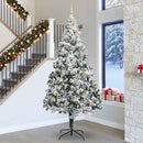vidaXL Karácsonyfa 300 LED-del állvánnyal Fehér 300 cm PVC