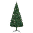 vidaXL Karácsonyfa dekoratív vonós lámpákkal Zöld 400 cm PVC