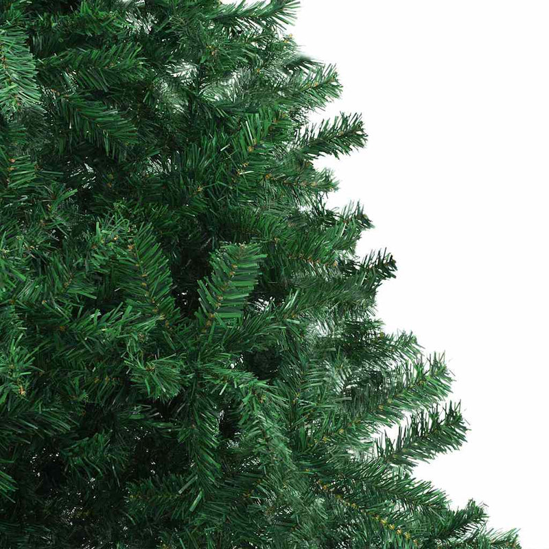 vidaXL Karácsonyfa dekoratív vonós lámpákkal Zöld 400 cm PVC