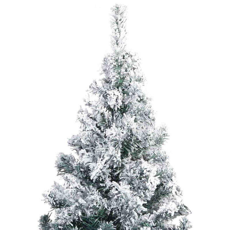 vidaXL Műfenyő Elővilágított Karácsonyfa 300 LED-del Zöld 400 cm PVC