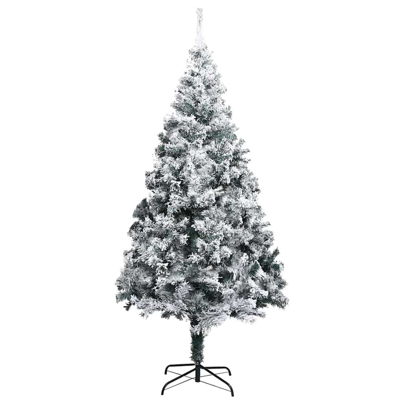 vidaXL Műfenyő Elővilágított Karácsonyfa 300 LED-del Zöld 400 cm PVC