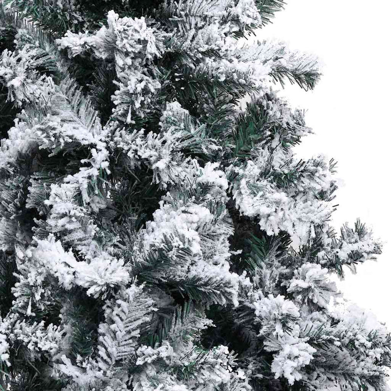 vidaXL Műfenyő LED-es karácsonyfadísz készlettel Zöld 400 cm PVC