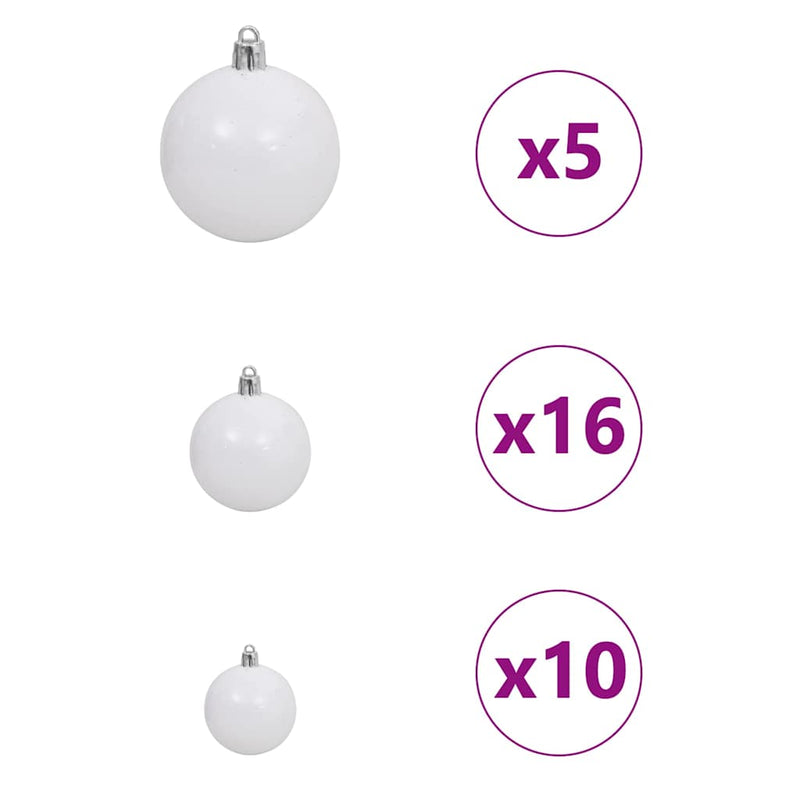 vidaXL Mű karácsonyfa Zöld 500 cm Extra nagy Különböző PVC
