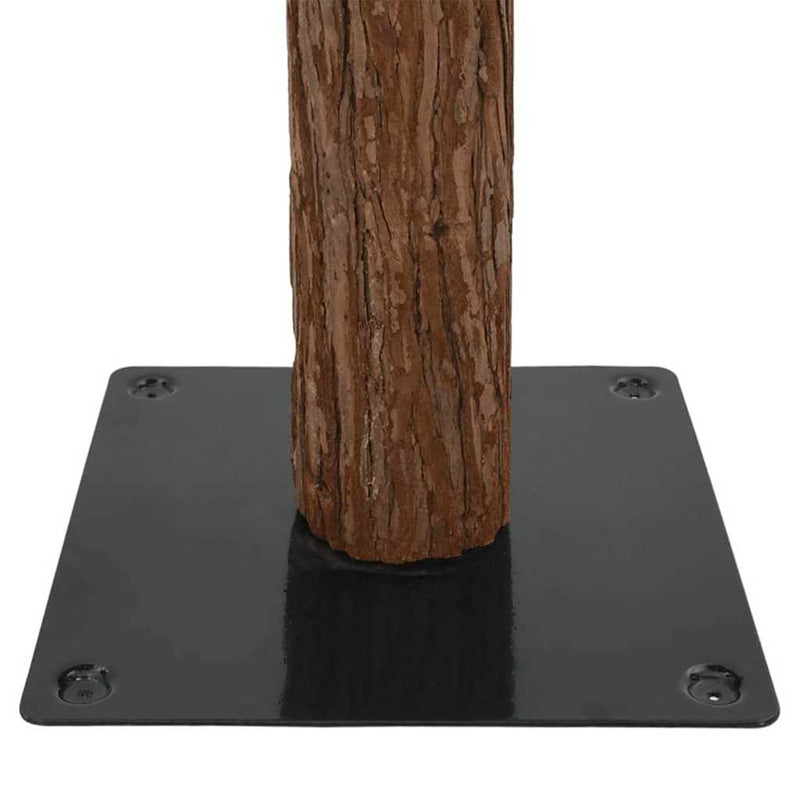 vidaXL Karcsú karácsonyfa 300 LED-del Zöld 180 cm PVC és tömör fenyőfa